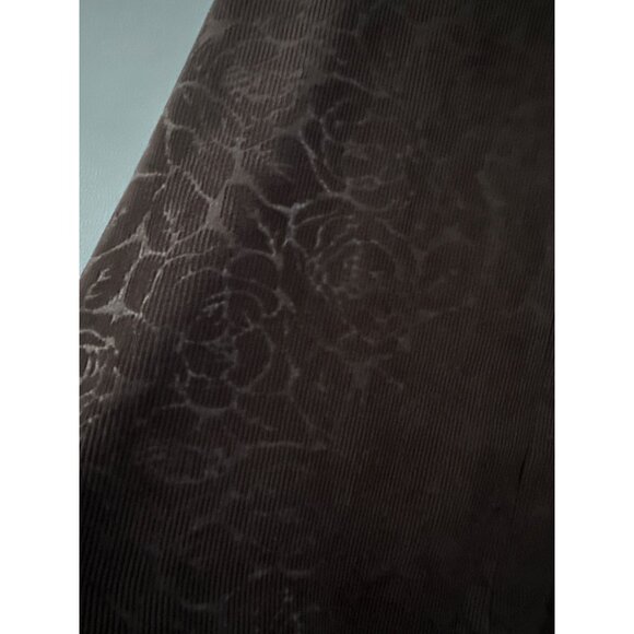 Women’s XL Brown Corduroy Blazer Floral Embroidered Y2K Vintage Boho Academia - Picture 7 of 7